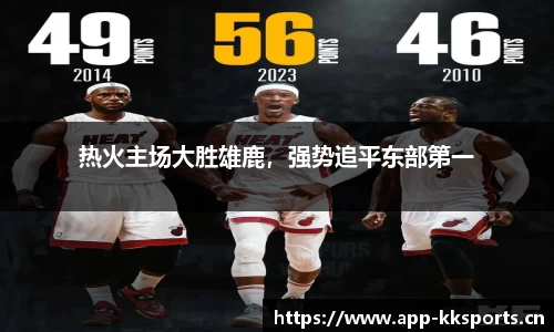 热火主场大胜雄鹿，强势追平东部第一