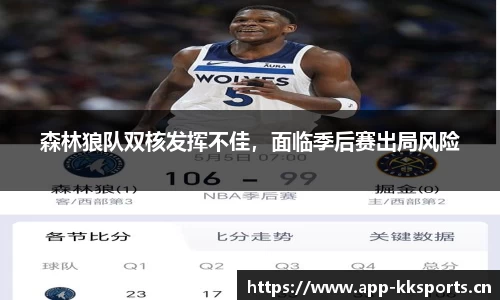 森林狼队双核发挥不佳，面临季后赛出局风险